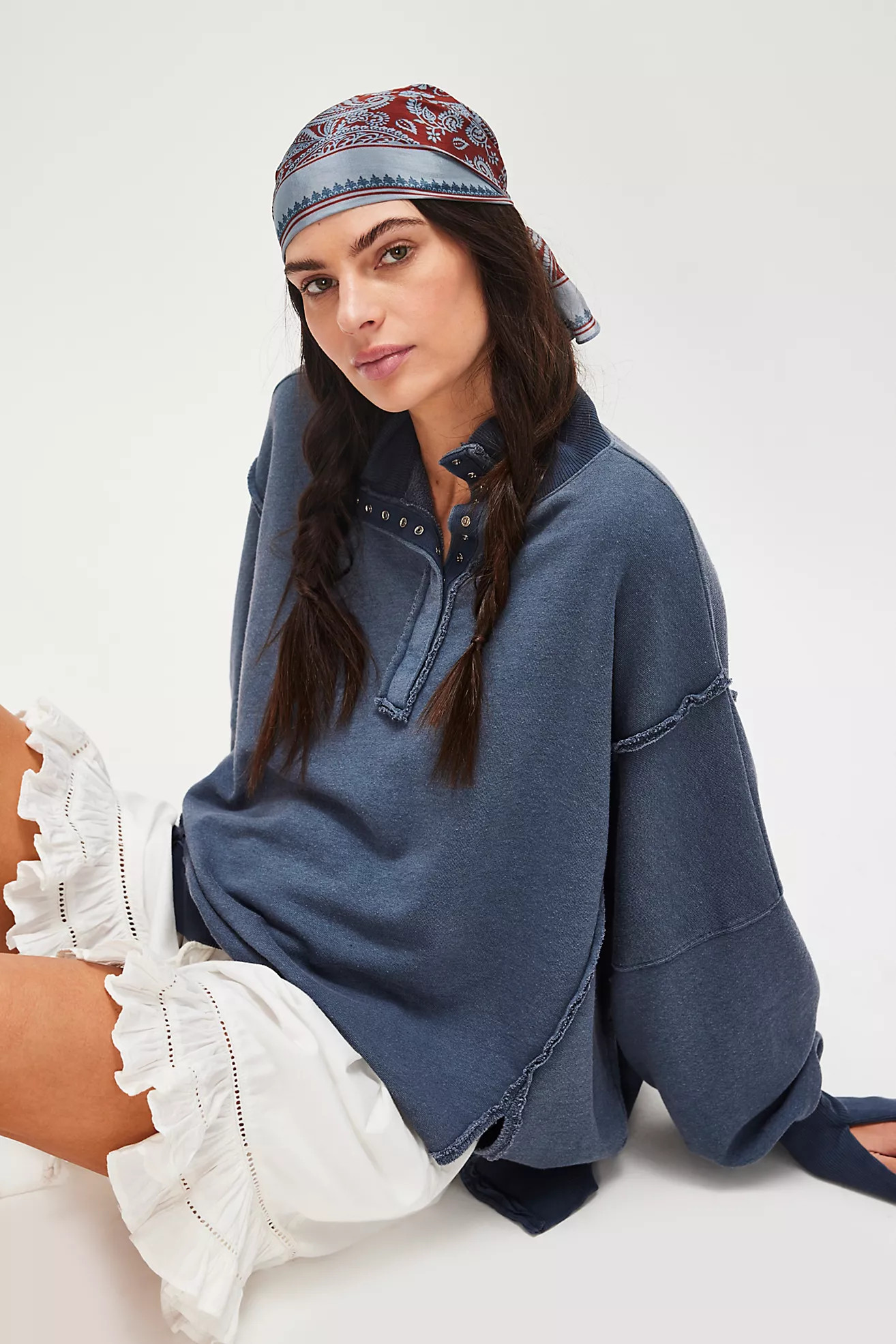 We The Free Camden Henley Sweatshirt | Free People (Global - UK&FR Excluded)