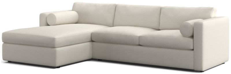 Aris 2-Piece Left-Arm Chaise Sectional Sofa + Reviews | Crate & Barrel | Crate & Barrel