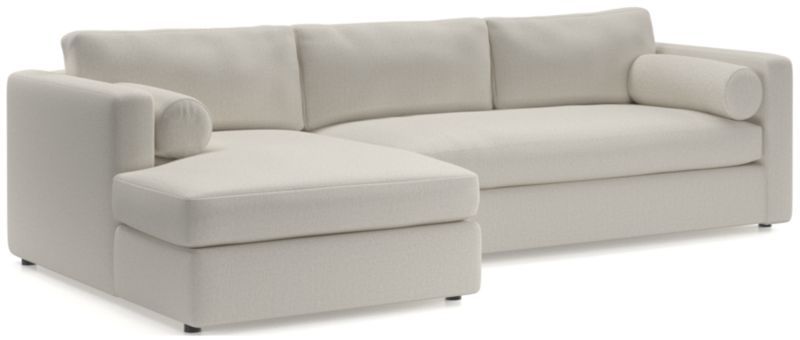 Aris 2-Piece Left-Arm Chaise Sectional Sofa + Reviews | Crate & Barrel | Crate & Barrel