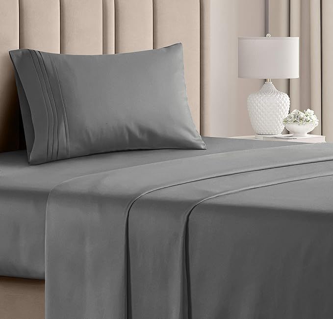 Twin XL Sheet Set - 3 Piece - College Dorm Room Bed Sheets - Hotel Luxury Bed Sheets - Extra Soft... | Amazon (US)