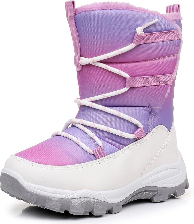 Blikcon Boys Girls Snow Boots Water-Resistant Slip Resistant Warm Winter Shoes (Toddler/Little Ki... | Amazon (US)