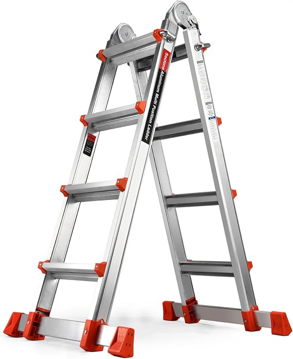Soctone Ladder, A Frame Extension Ladder, Multi Position with Stabilizer Bar, 330 lbs Weight Rati... | Amazon (US)