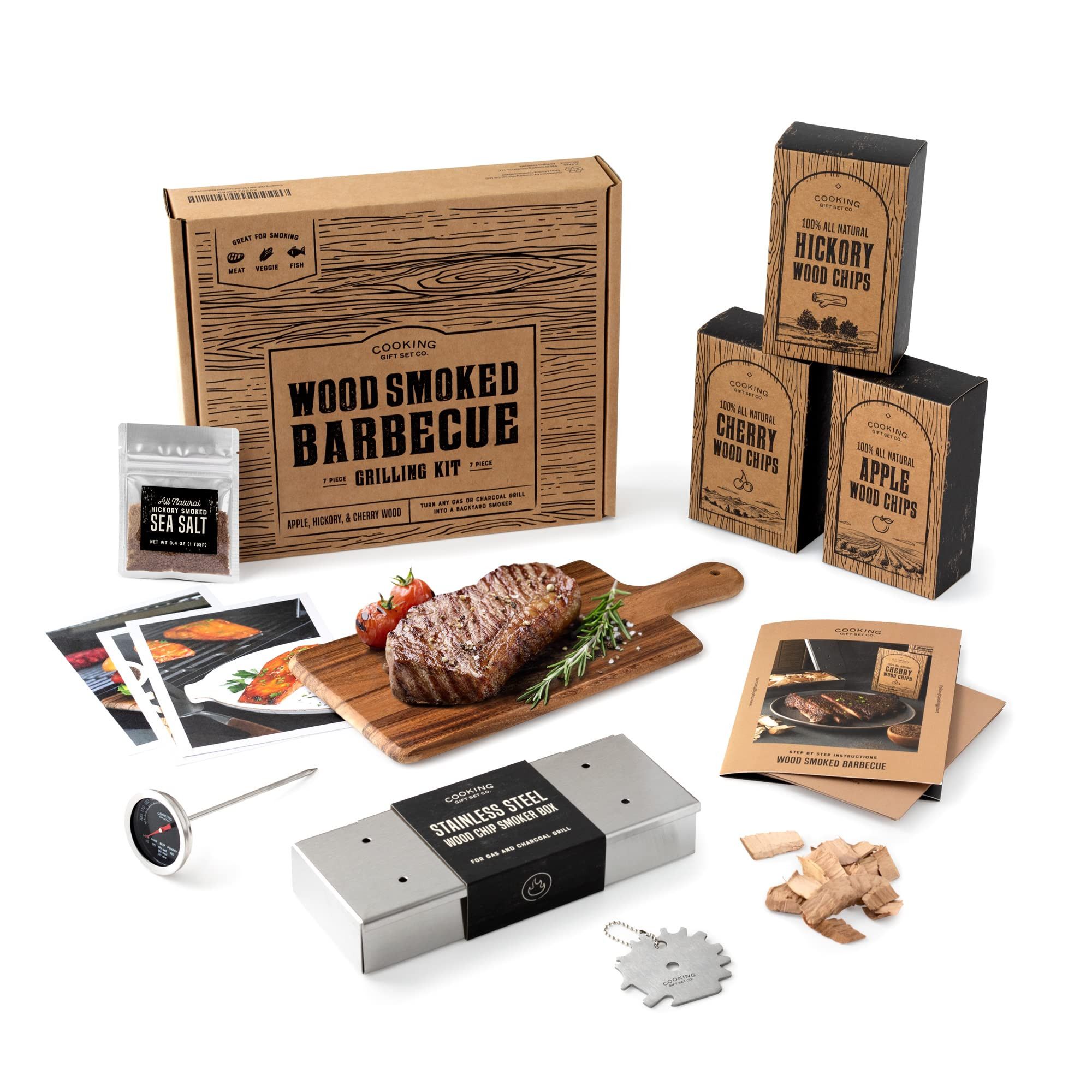 Wood Smoked BBQ Grill Kit for Dad | Gift for Men: Brother, Boyfriend, & Gifts for Husband | Uniqu... | Amazon (US)