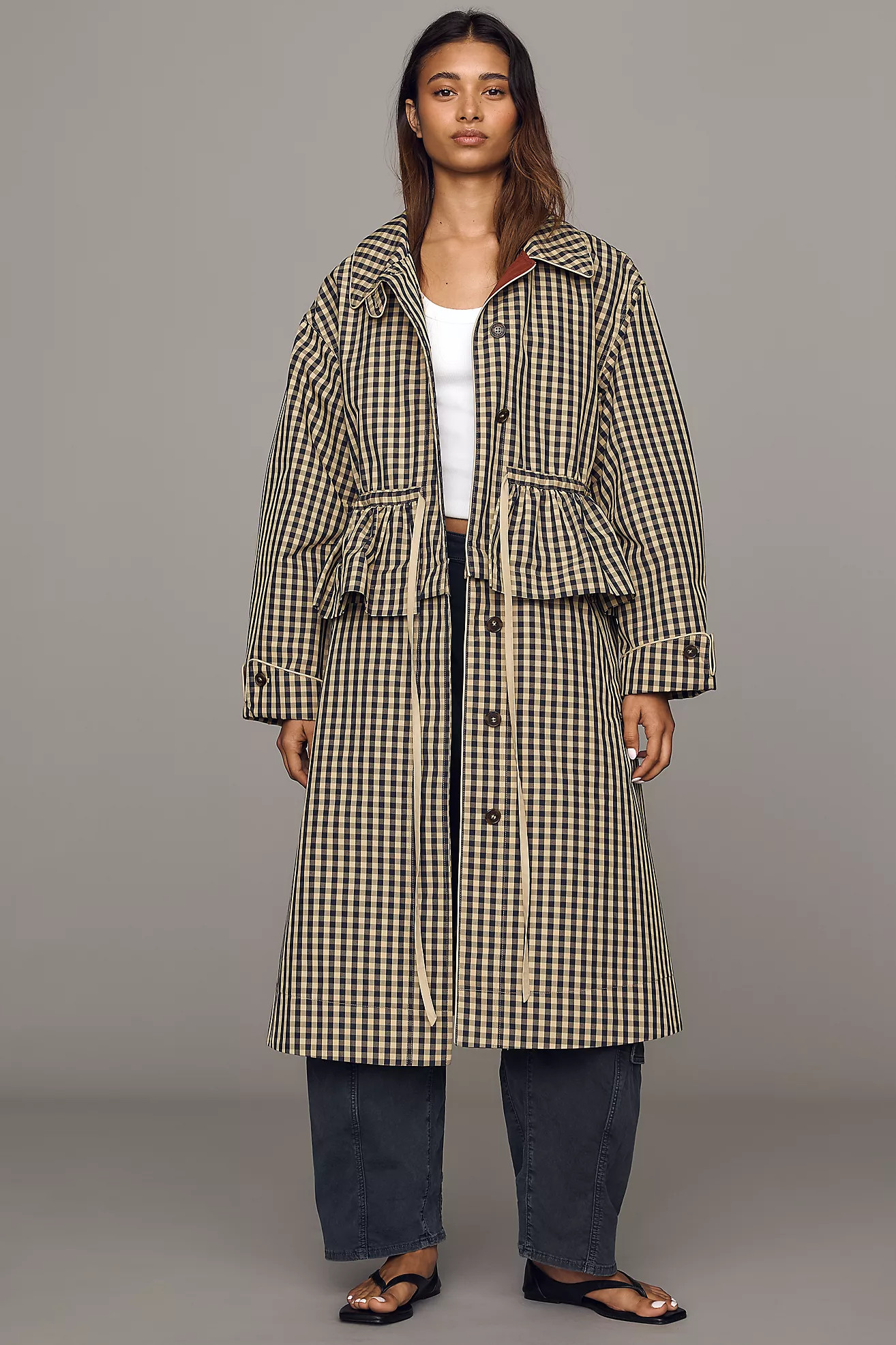 Damson Madder Myrtle Trench Coat | Anthropologie (US)