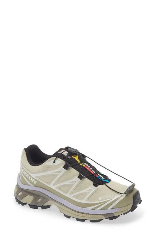 Salomon XT-6 Gore-Tex® Waterproof Sneaker in Eucalyptus/Silver Sage at Nordstrom, Size 8 Women's | Nordstrom