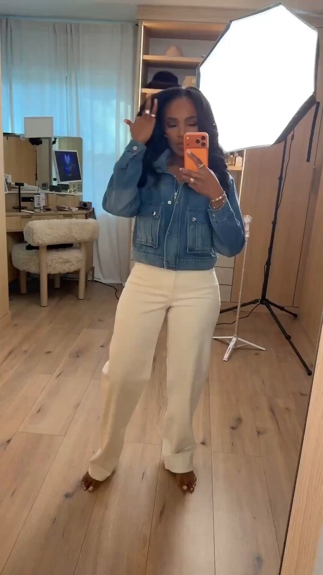 Clean neutrals that always feel put together

This cropped denim jacket paired with cream wide-leg trousers is one of those outfits that works without effort. The structured denim adds shape up top while the relaxed neutral pant keeps everything comfortable and wearable for real life. It’s easy to rewear, easy to restyle, and one of those looks that always feels intentional.

Both pieces work on their own just as well as together. Swap sneakers for heels, add a blazer, or change the top and this outfit instantly shifts for different days and seasons.

Perfect for:
• Brunch plans
• Casual Fridays
• Weekend outings
• Polished daytime errands

📏 Sizing & Fit
• Jacket: Size Small
• Jeans / Pants: 27 Long / 4 Long
• Jackets / Coats: Size Small
• Shoes: True to size

📐 Measurements
• Height: 5’4”
• Weight: 138 lbs
• Bust: 34D
• Waist: 27”
• Hips: 40”

This is an elevated everyday outfit built around flattering fits, neutral layers, and versatile staples that work year-round.

Save this post.

Follow me on Instagram and YouTube @kirasfashionfinds

#LTKootd #LTKPetite #LTKgrwm