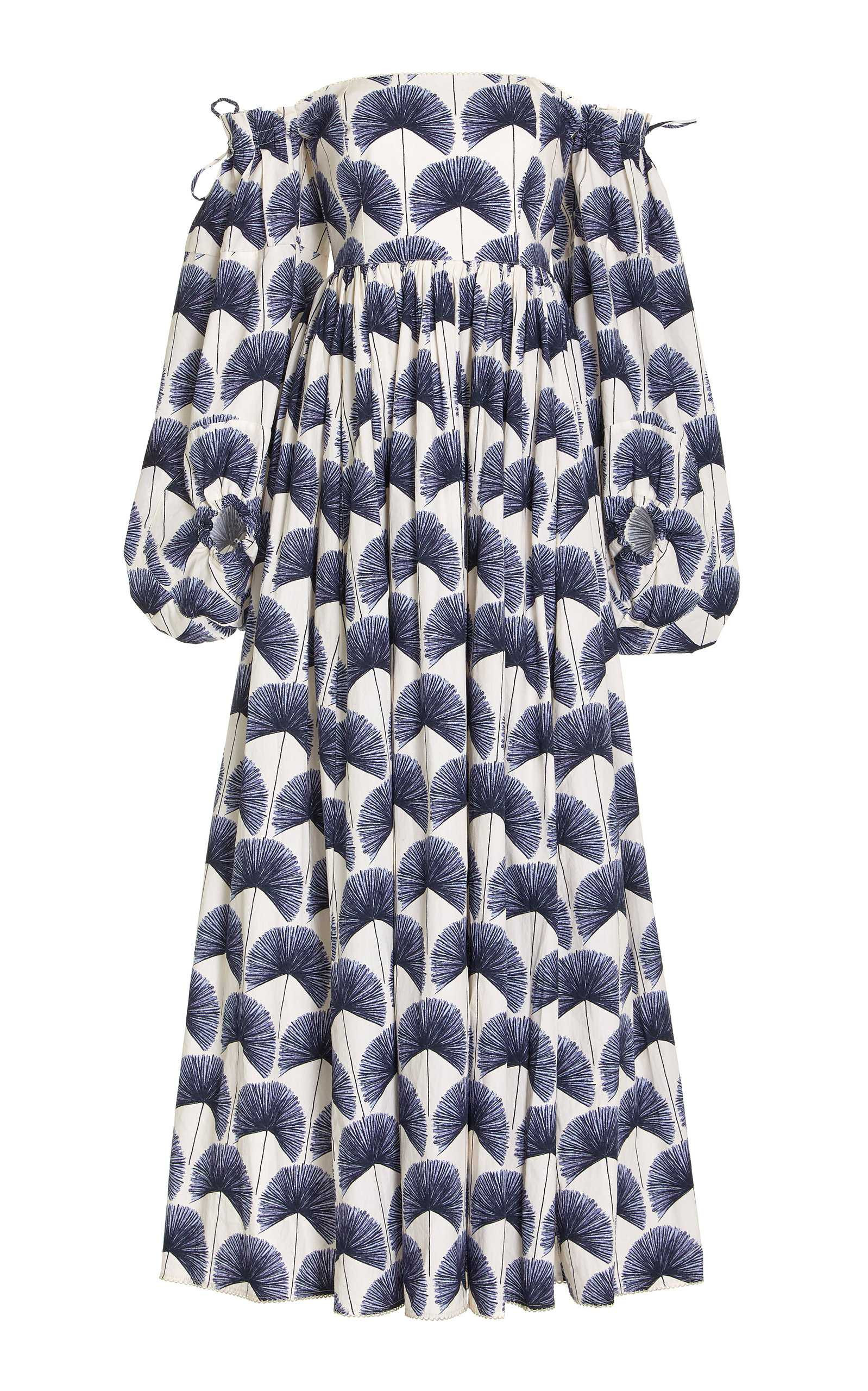 Alheli Printed Cotton Off-The-Shoulder Maxi Dress | Moda Operandi (Global)