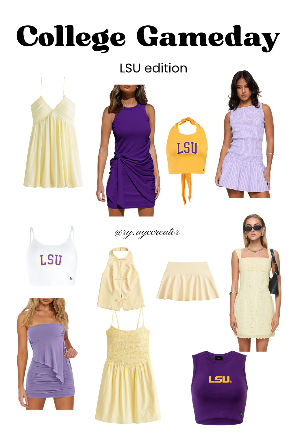 Ready for Saturdays in Death Valley 🐯💜 Whether you’re tailgating or heading to the stadium, these LSU gameday looks bring the purple + gold energy. Linked my go-to dresses, accessories, and shoes perfect for a full day of cheering on the Tigers! #LSUgameday #tailgatestyle #collegefootballfashion  

 #LTKSeasonal #LTKActive #LTKStyleTip
