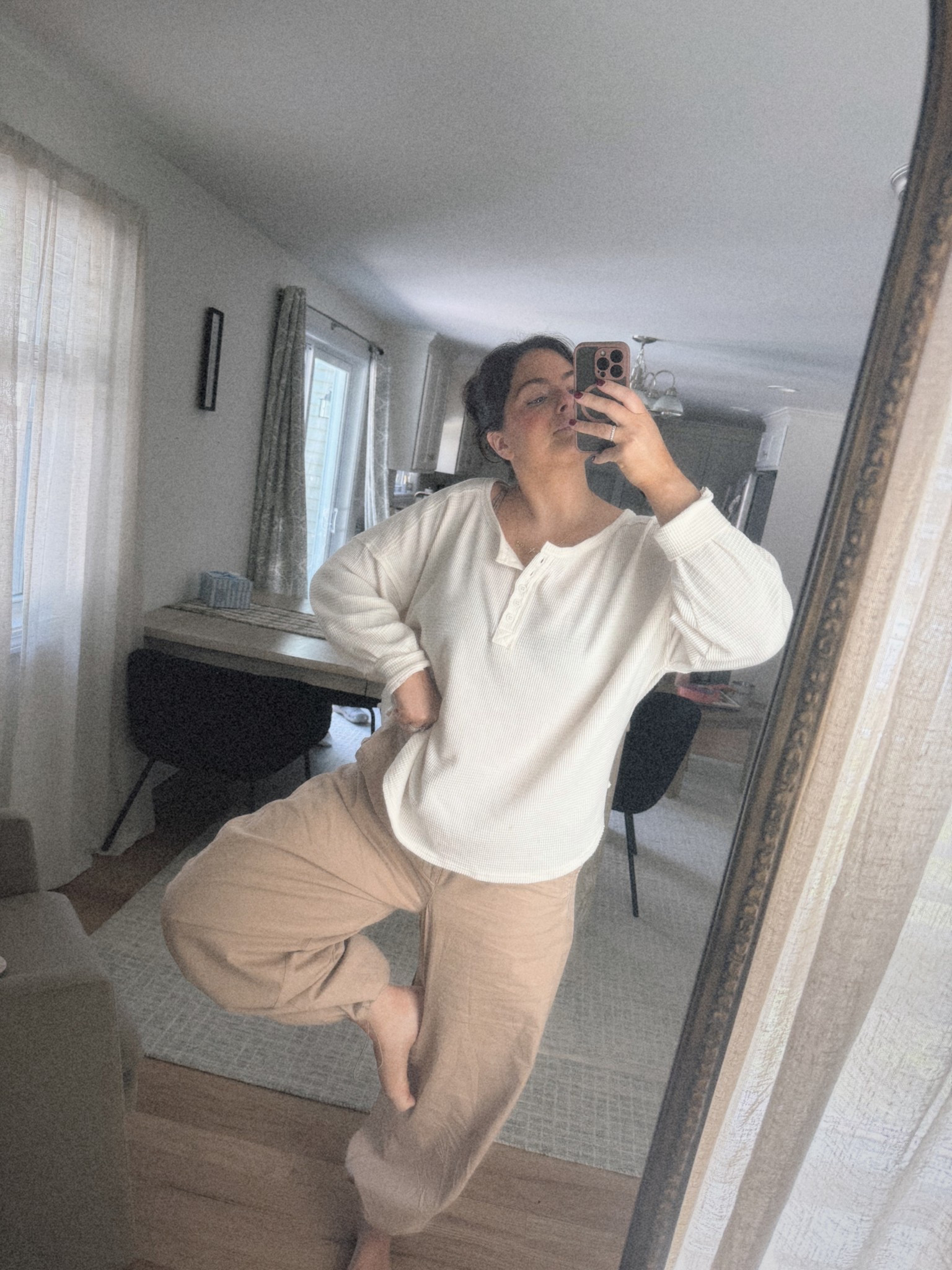 Perfect transition to fall is this $10 Henley and my comfy parachute pants  

#LTKFindsUnder50 #LTKSeasonal #LTKStyleTip
