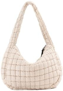 VAKAER Puffer Tote Bag for Women Quilted Crossbody Large Hobo Carryall Lightweight Padded Shoulde... | Amazon (US)