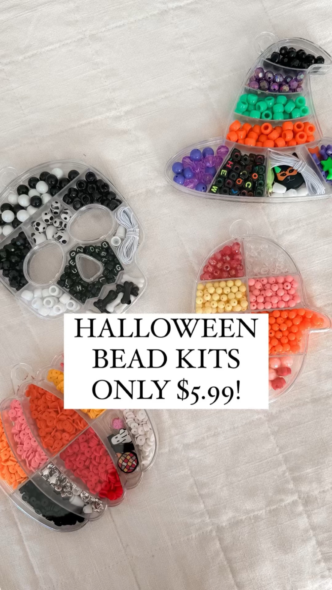 Want to surprise your kids or send some unexpected spooky fun to a friend? These Halloween bead kits are the perfect treat—nothing beats the excitement of receiving a little creativity in the mail! Grab yours now and let the Halloween crafting magic begin! They are only $5.99 each and come in different shapes!  

I’m here to help the budget conscious get the luxury lifestyle.

Party / Hosting Tips / Budget / Affordable /  Fall Decor / Pumpkins / Fall Style / Autumn/ Craft / Teen / Halloween Party / Toddler / Preschool / Halloween Decor / Family Activity / DIY 

#LTKKids #LTKFamily #LTKHalloween