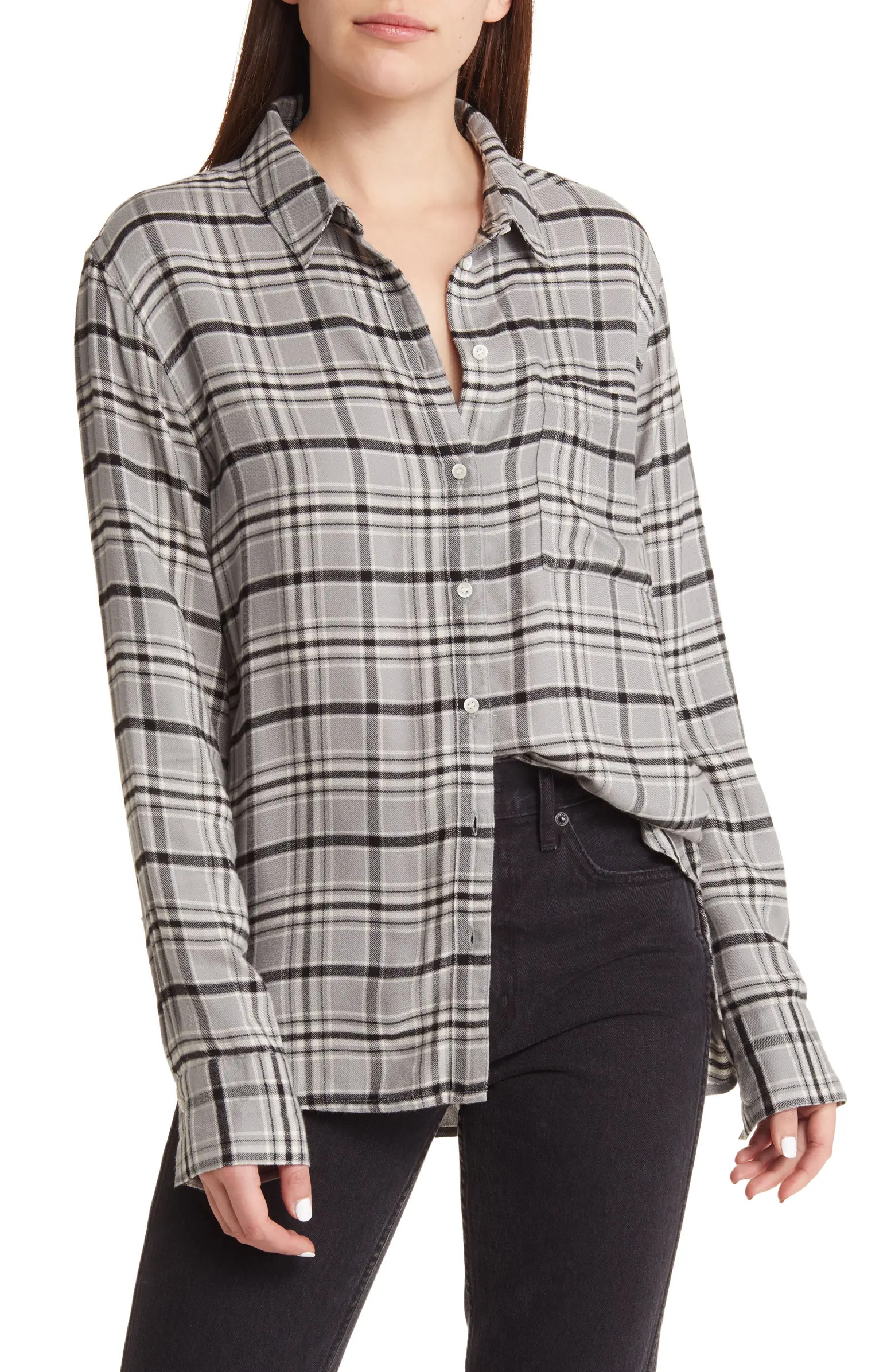 Plaid Boyfriend Shirt | Nordstrom