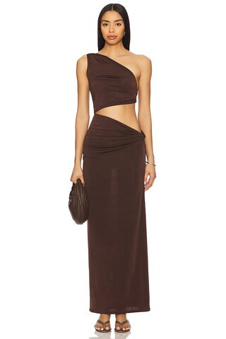 JADE SWIM Yana Dress in Mocha from Revolve.com | Revolve Clothing (Global)