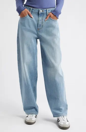 BP. Mid Rise Baggy Barrel Jeans in Broadway at Nordstrom Rack, Size 31 | Nordstrom Rack