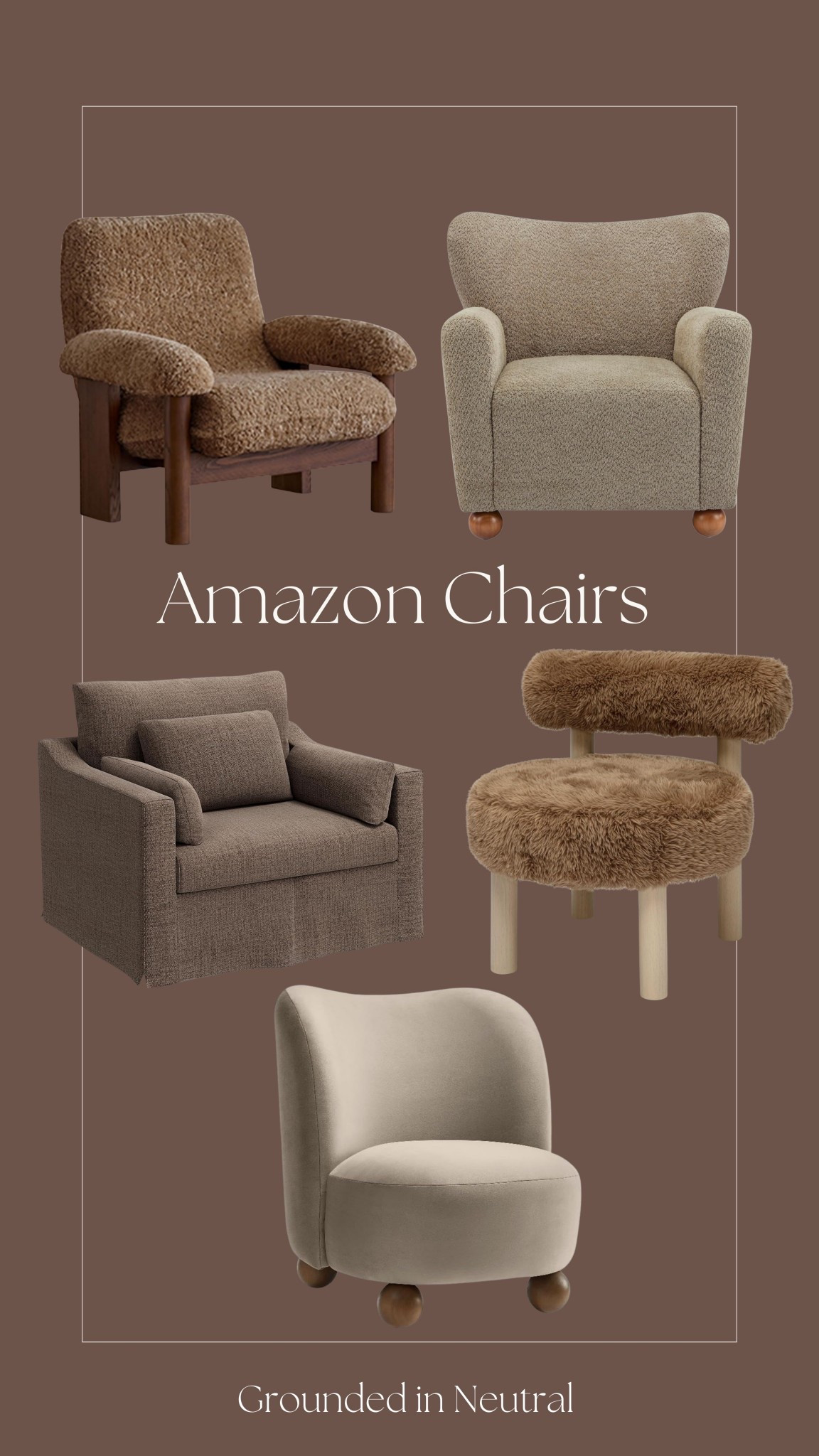 Amazon cozy accent chairs 🤎🧸

#LTKHome