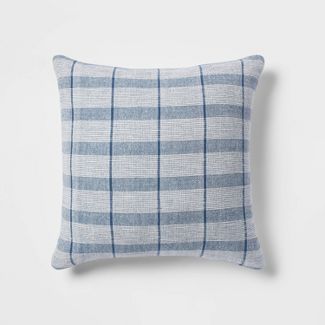 Euro Woven Stripe Decorative Throw Pillow Blue - Threshold™ | Target