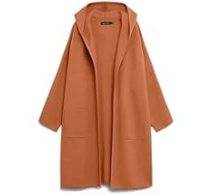 MEROKEETY Women's 2023 Long Sleeve Hooded Cardigan Dressy Open Front Knit Sweater Coat with Pocke... | Amazon (US)