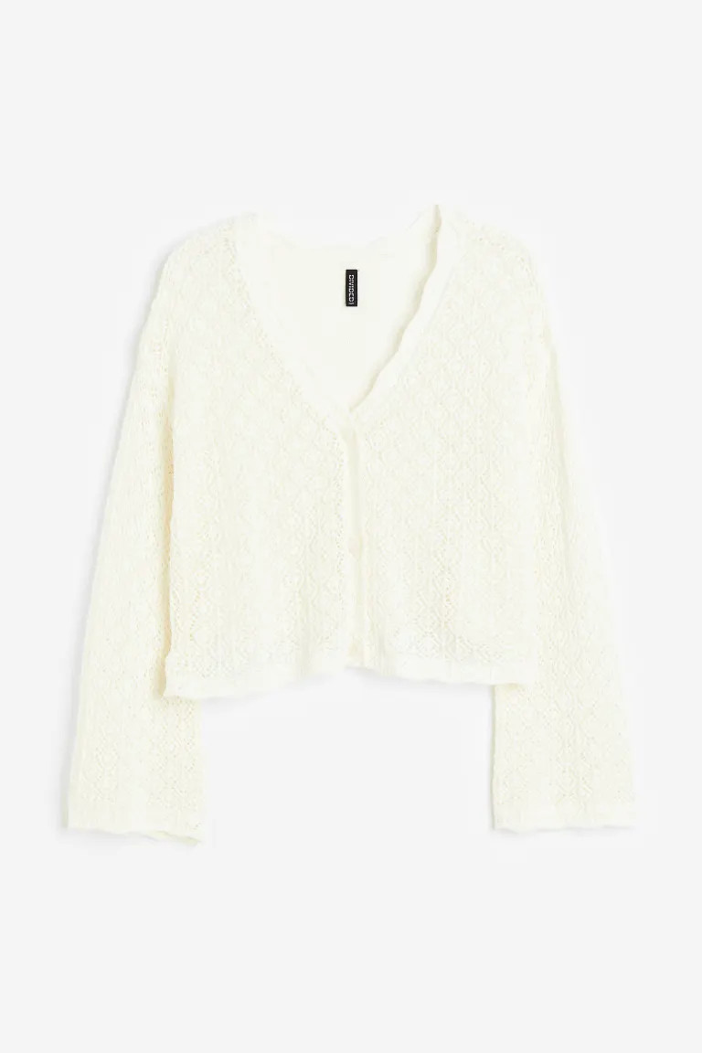 H&M+ Pointelle-knit Cardigan | H&M (US + CA)