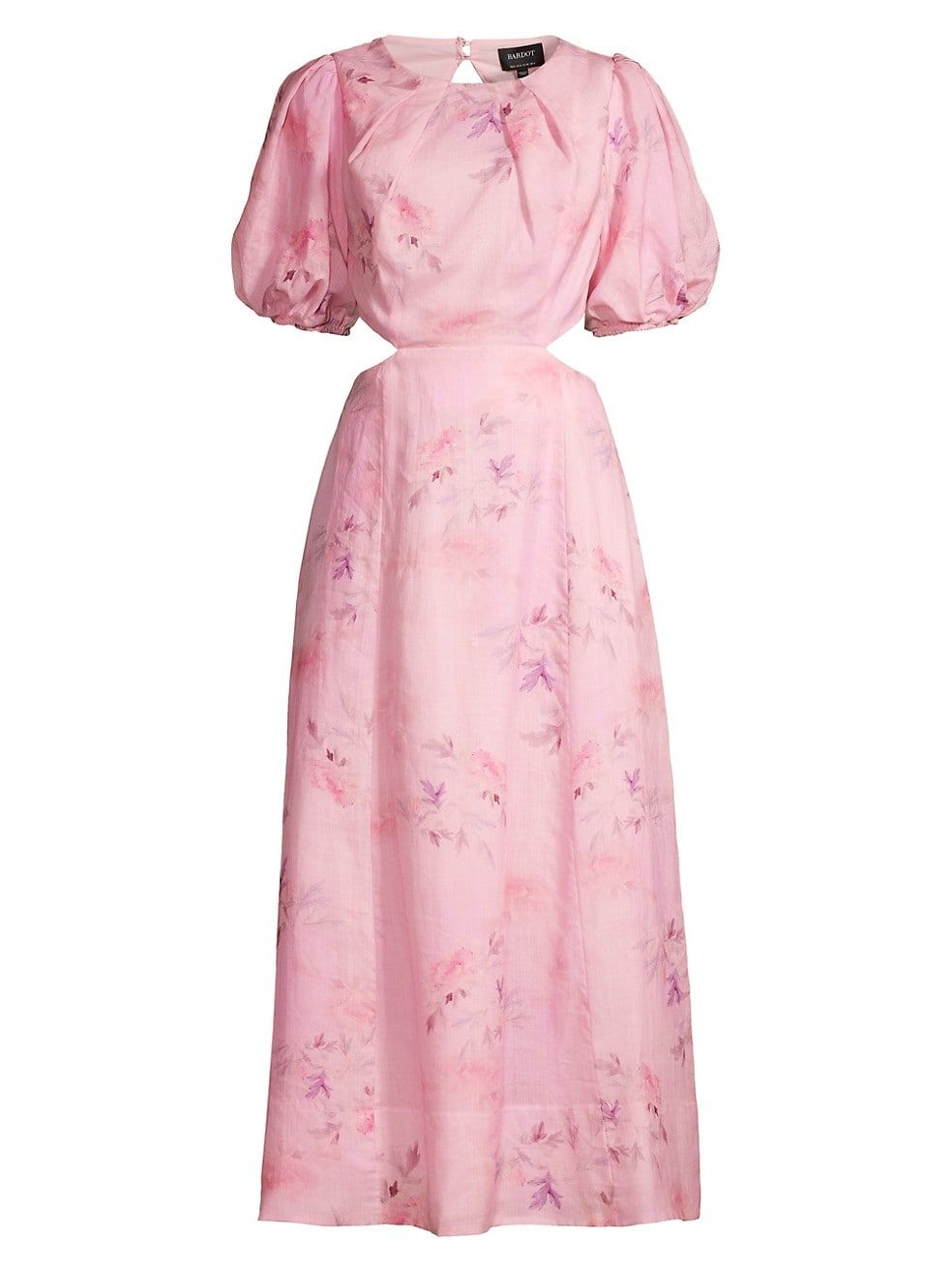 Bardot Malina Floral Cut-Out Midi-Dress | Saks Fifth Avenue