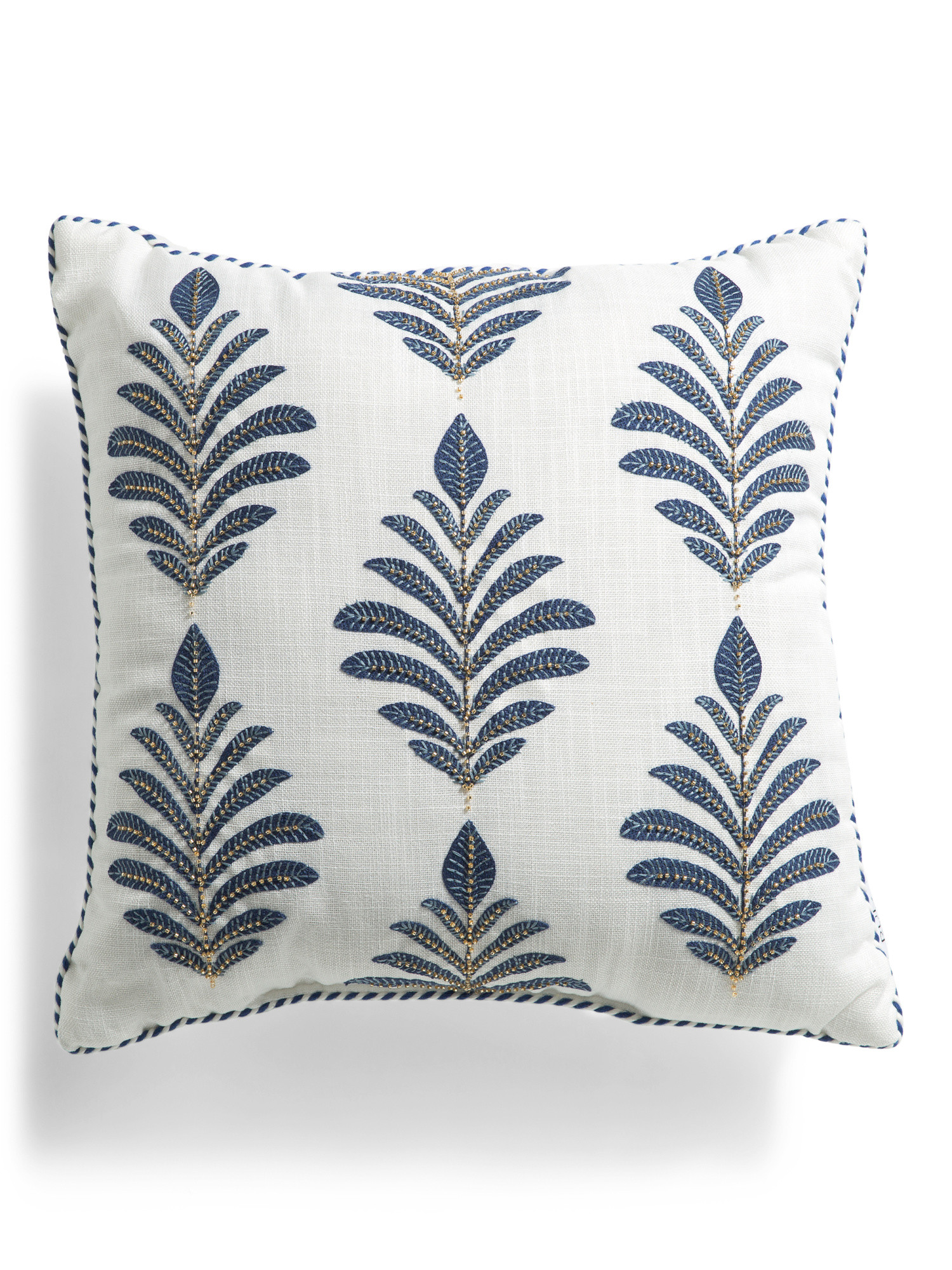 20x20 Beaded Leaf Engineered Outdoor Pillow | TJ Maxx