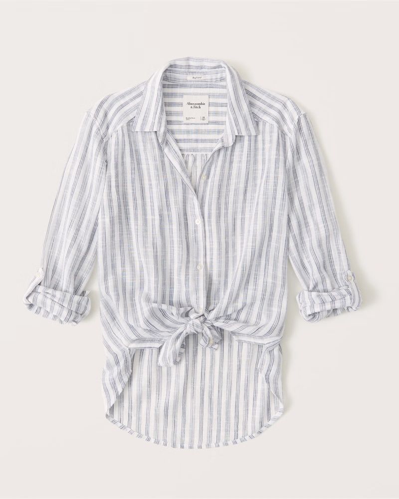 Long-Sleeve Resort Shirt | Abercrombie & Fitch (US)