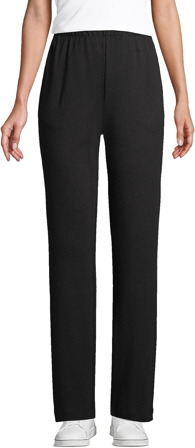 Lands' End Women's Sport Knit High Rise Pants | Amazon (US)