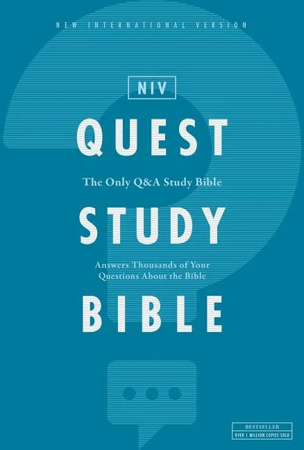 Niv, Quest Study Bible, Hardcover, Comfort Print: The Only Q and A Study Bible (Hardcover) | Walmart (US)
