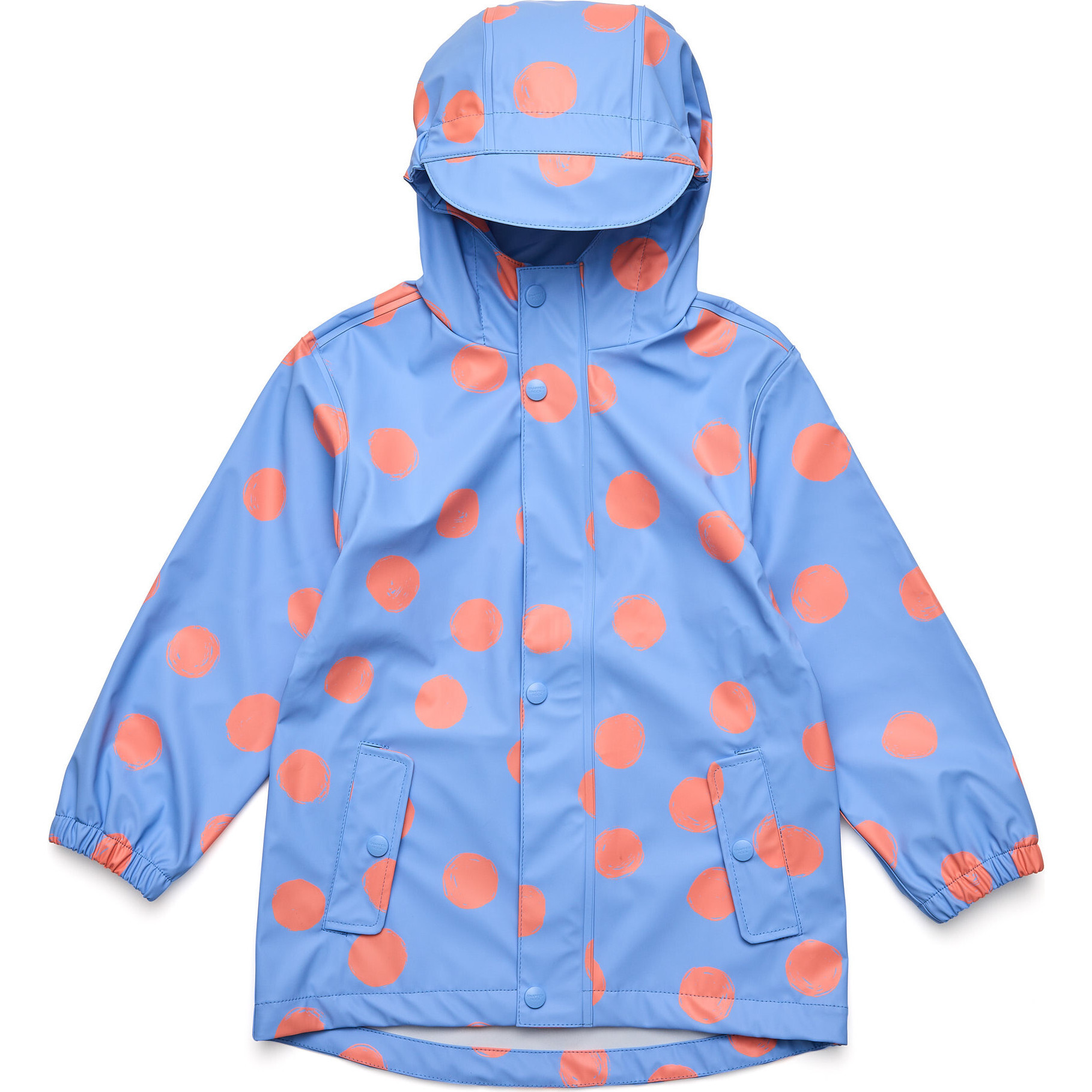 Cornflower Polka Dot Recycled Waterproof Raincoat | Maisonette