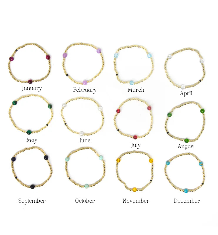 Birthstone Dottie Bracelet | Allie + Bess