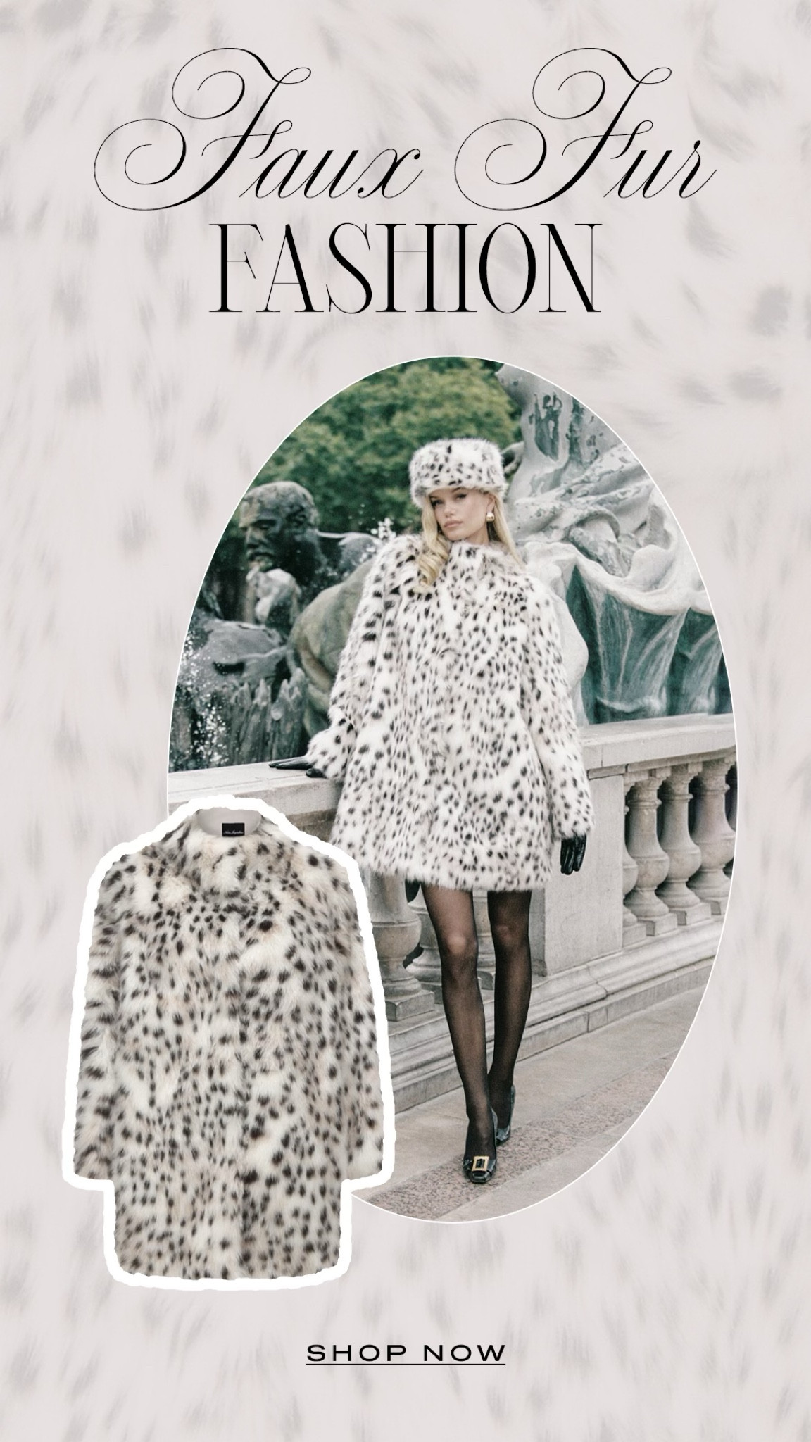 This faux fur is so chic. 