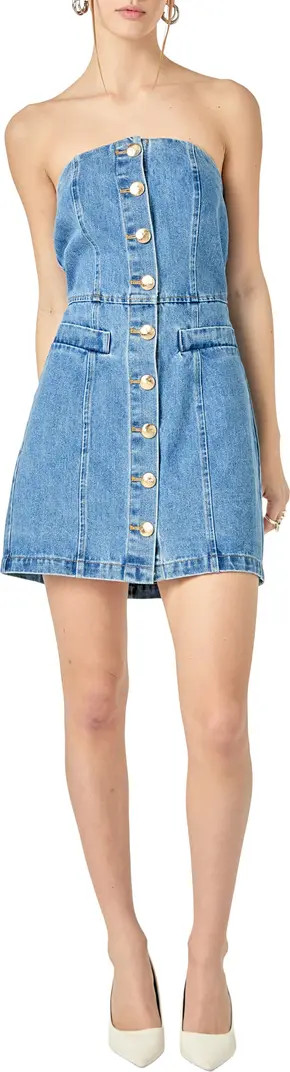 Denim Tube Minidress | Nordstrom