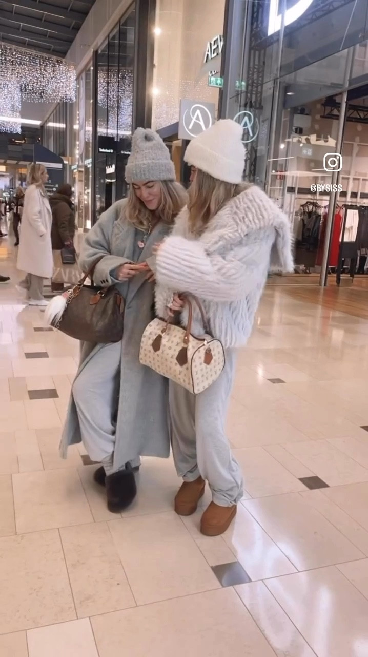 Winter OOTD, loving these oversized maxi coats and this cute little faux fur jacket.. the oversized collar is so nice 🥰🥰 added a pair of comfy trousers big socks and our cozy winter boots and slippers💕💕 

#LTKU #LTKCyberWeek #LTKHoliday