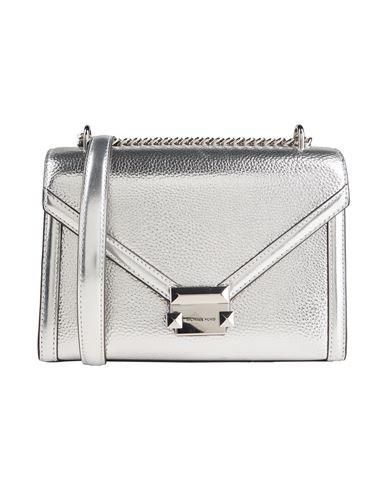 Michael Michael Kors Woman Cross-body bag Silver Size - Leather | YOOX (US)