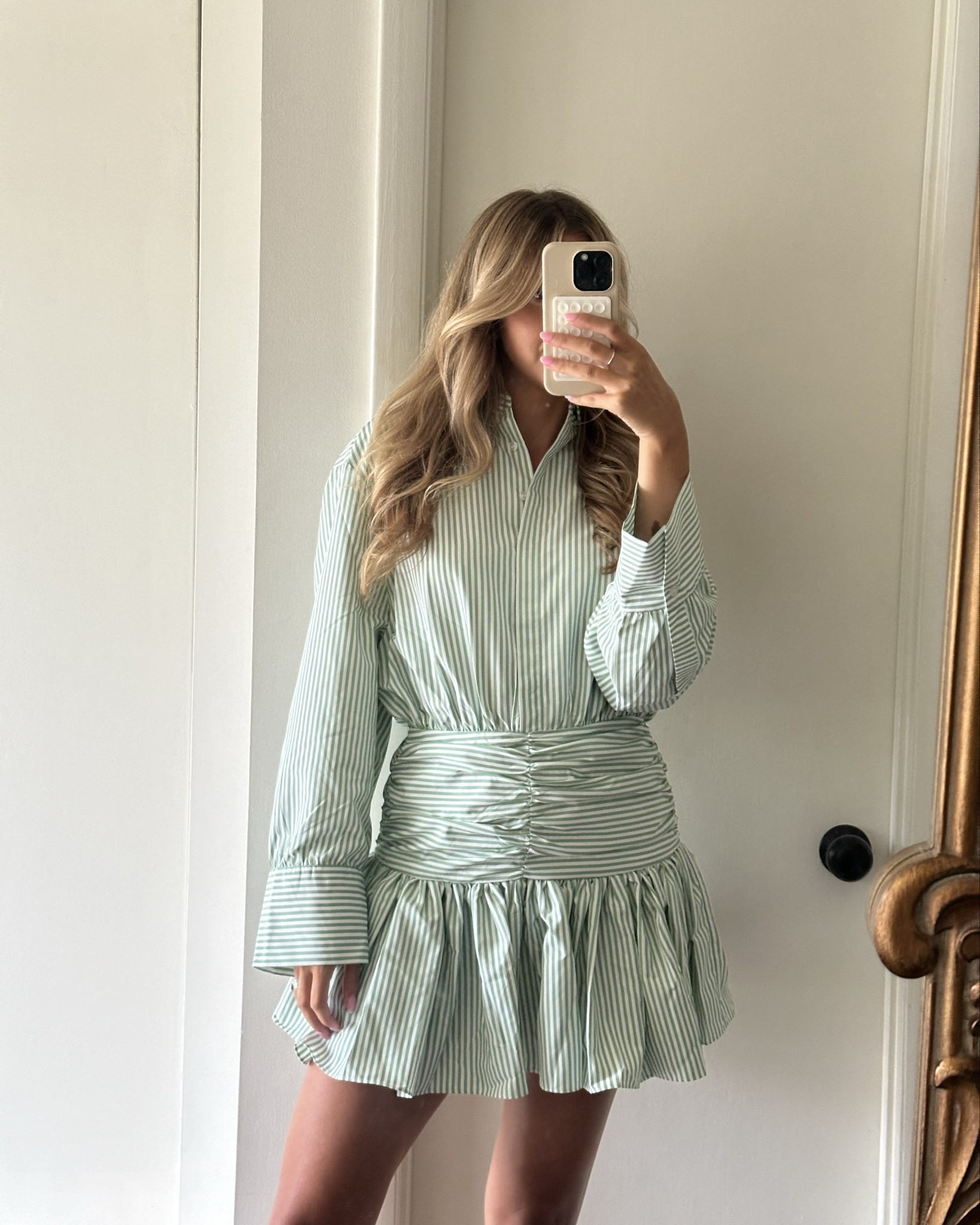 Summer striped dress 🐚 

#LTKSeasonal #LTKStyleTip #LTKFindsUnder100