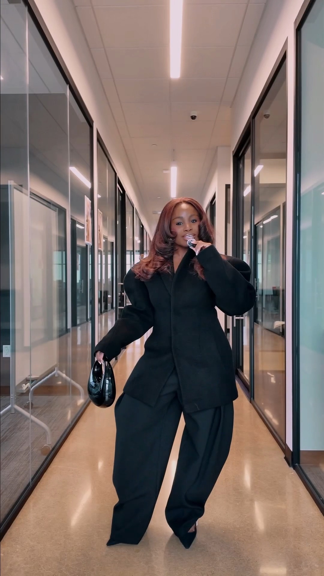 Tuesday in the office. All black corporate outfit 

#LTKvlog #LTKootd #LTKgrwm