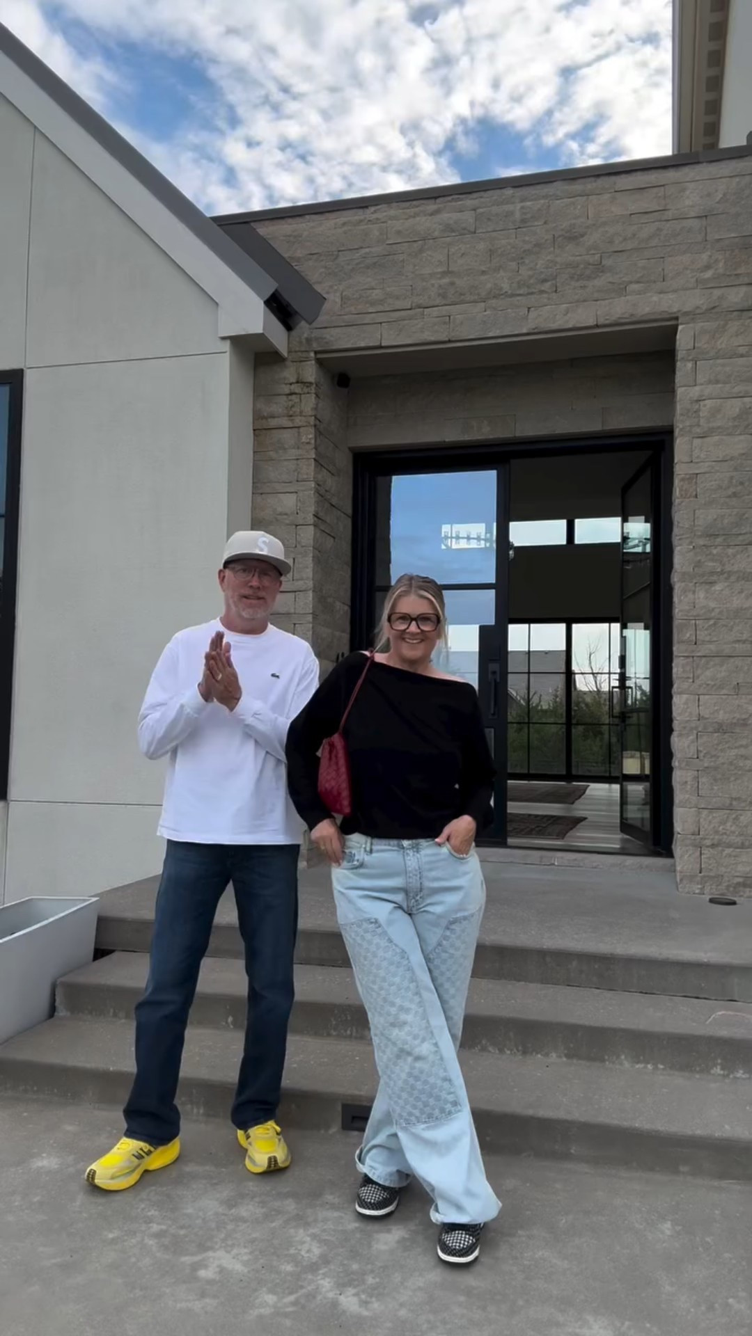 Denim mood for both of us today.
I’m in MISBHV denim and Nike Dunks, and Scott kept it clean with Diesel denim, a white Lacoste tee, and bright yellow Adidas for a pop of fun.

#ootd #couplestyle #streetstyle #denimlook #fashiondetails #styleinspo