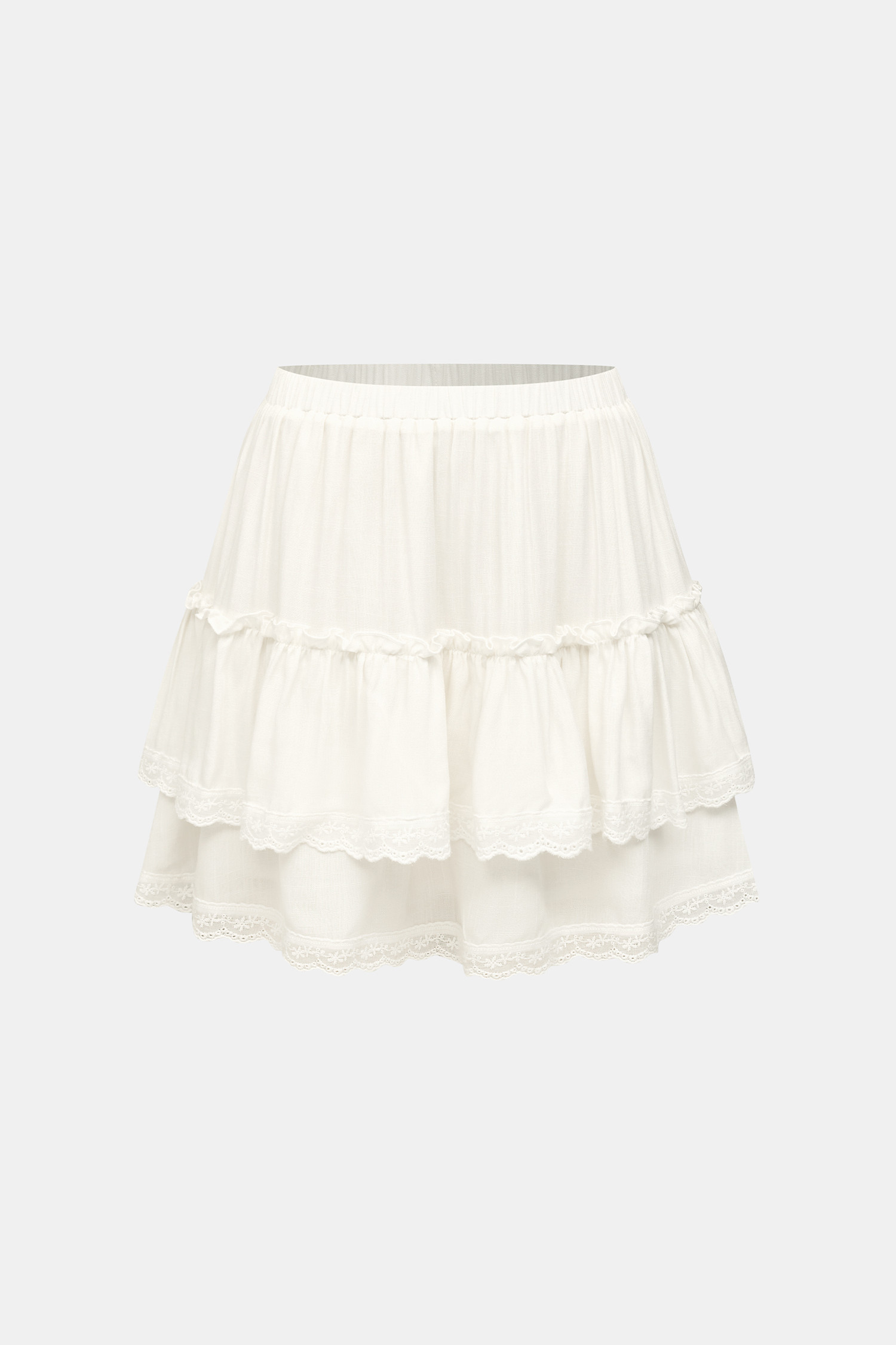 Lighthearted White Mini Skirt | Cupshe US