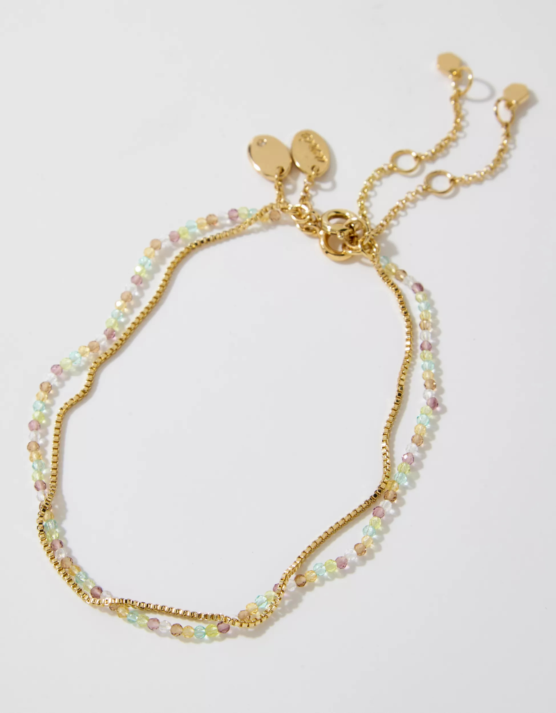 Aerie Multi Faceted Anklet | American Eagle Outfitters (US & CA)