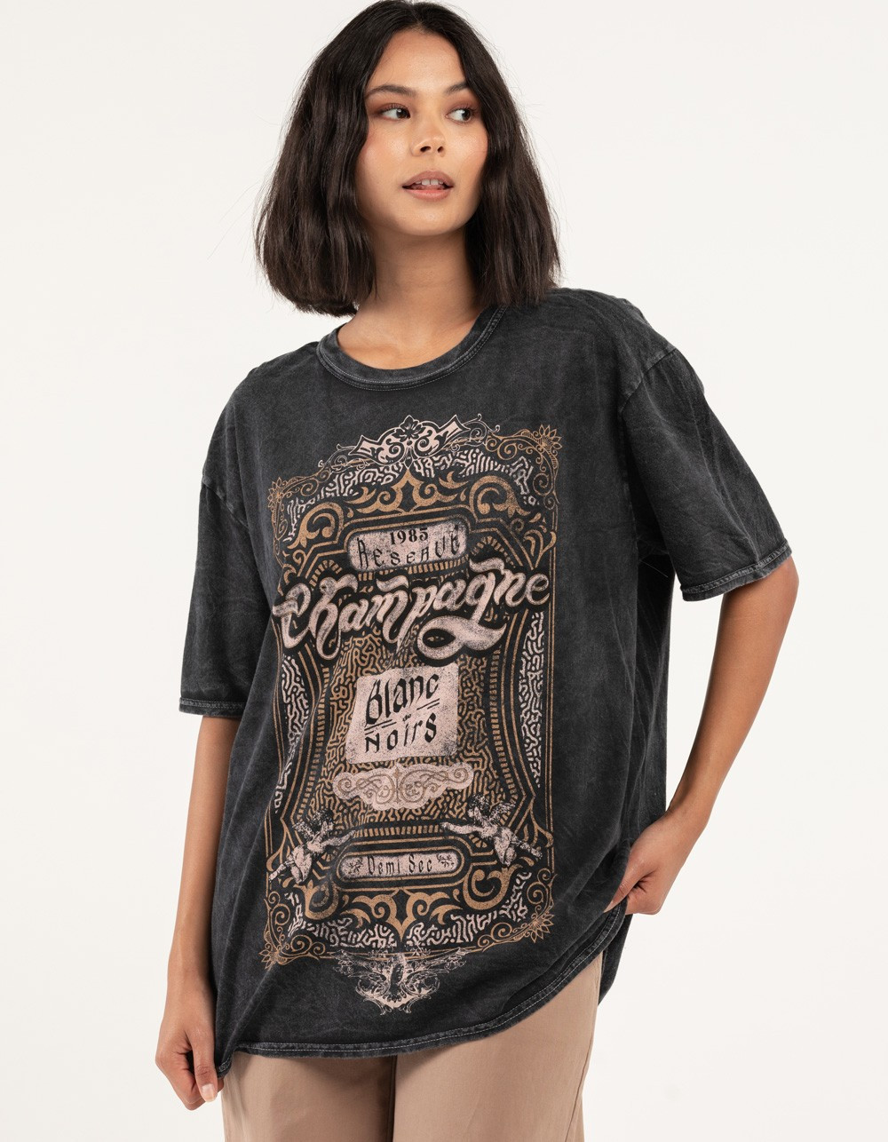 PROJECT SOCIAL T Champagne Womens Oversized Tee - BLACK | Tillys | Tillys