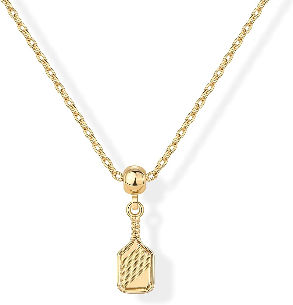 PAVOI Adjustable Whimsical Gold Charm Necklace for Women, 14K Gold Plated Cute Dainty Pendant Nec... | Amazon (US)