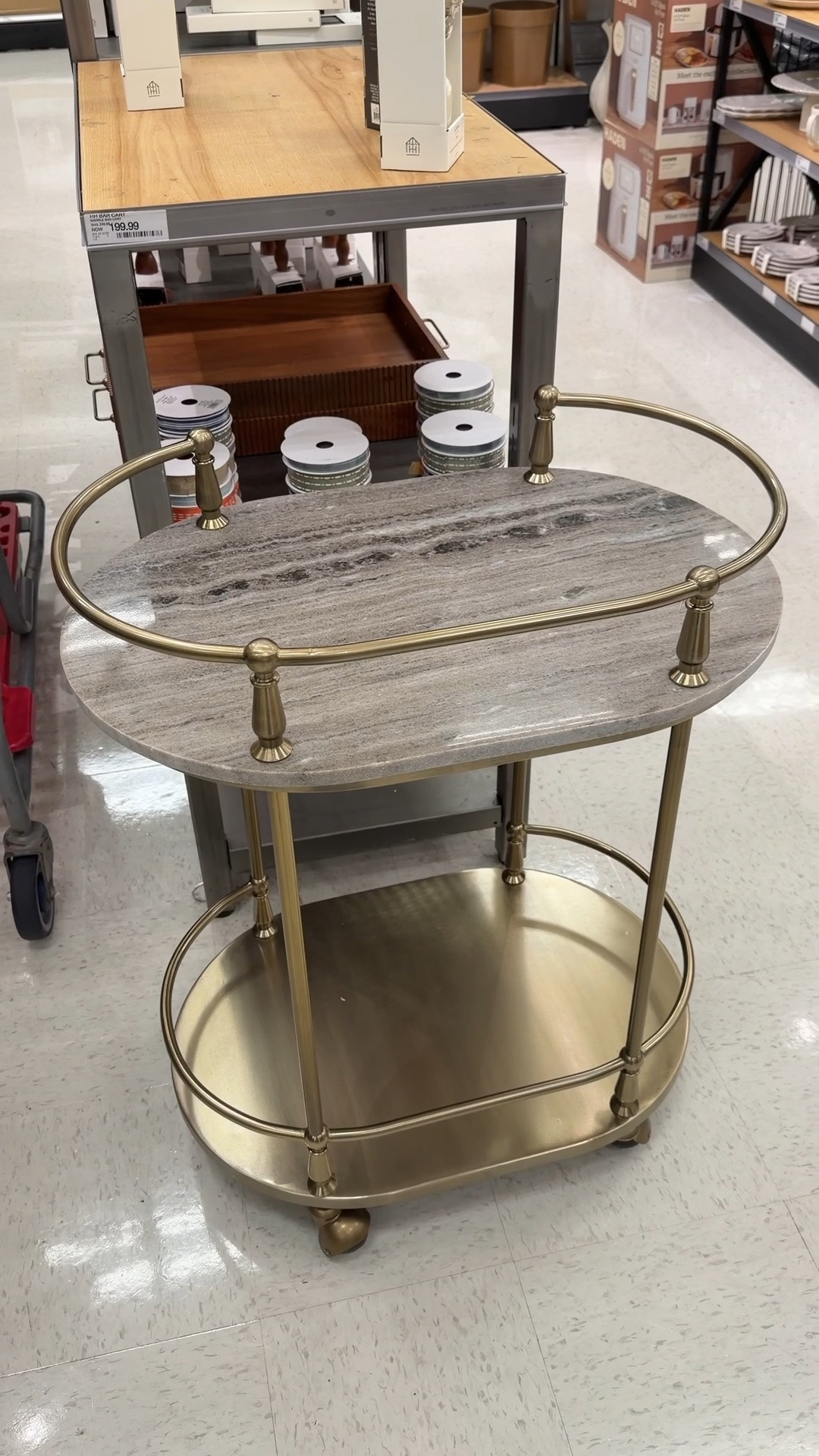 Metal and Marble Bar Serving Cart - Hearth & Hand™ with Magnolia

#LTKmomlife #LTKSeasonal #LTKHome
