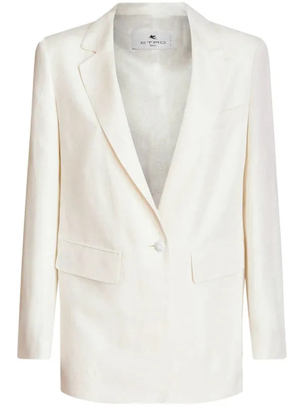 ETRO single-breasted flap-pockets Blazer - Farfetch | Farfetch Global