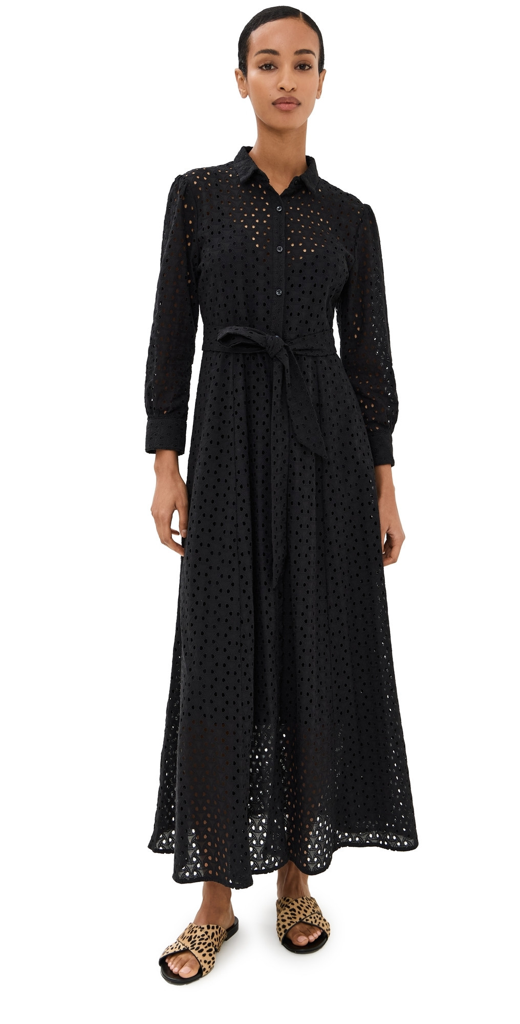 Birds of Paradis Eliot Dress Black Eyelet M | Shopbop