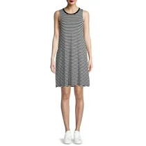 Time and Tru Women's Sleeveless Knit Dress | Walmart (US)