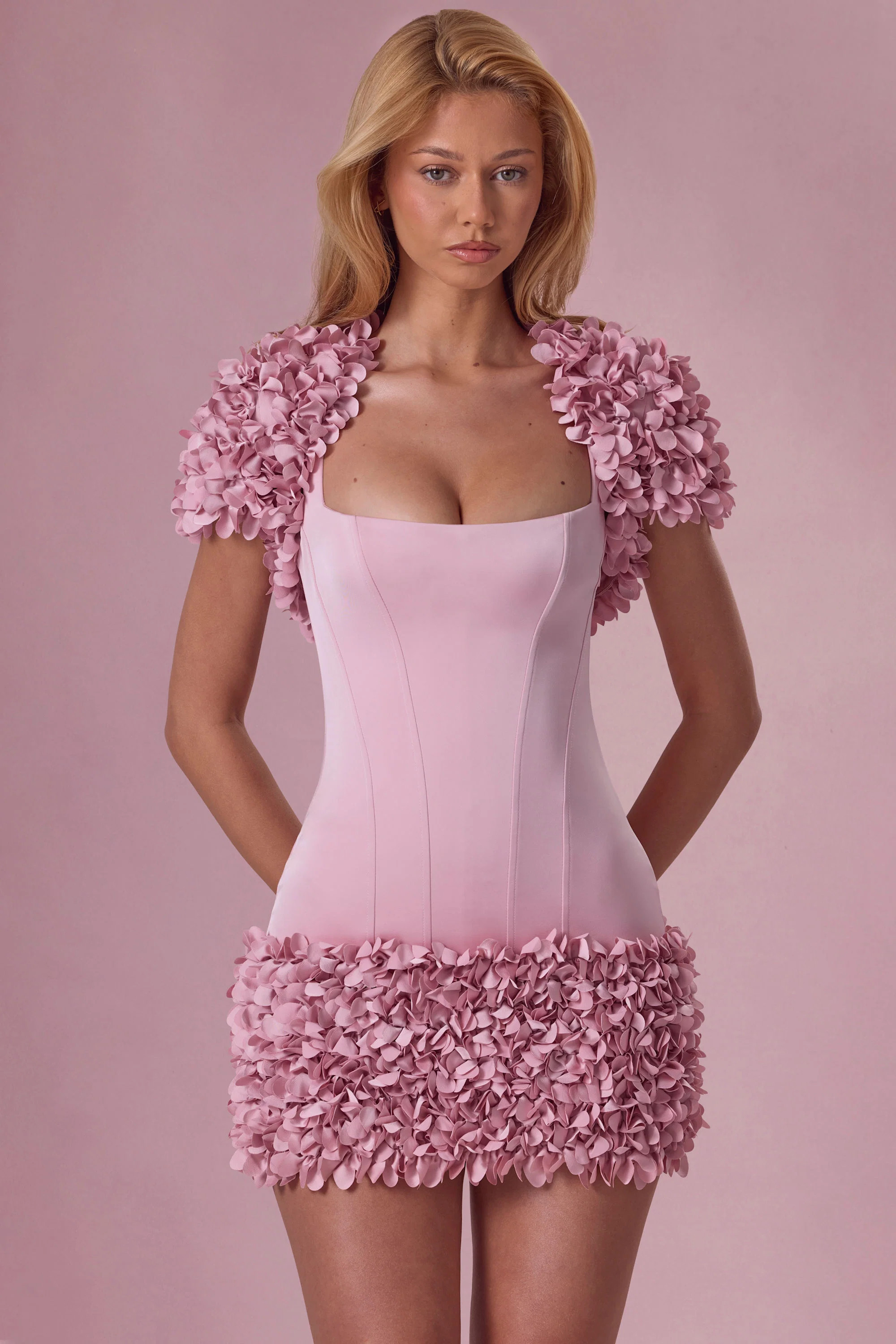 Cropped Bolero  in Blush Pink | Oh Polly