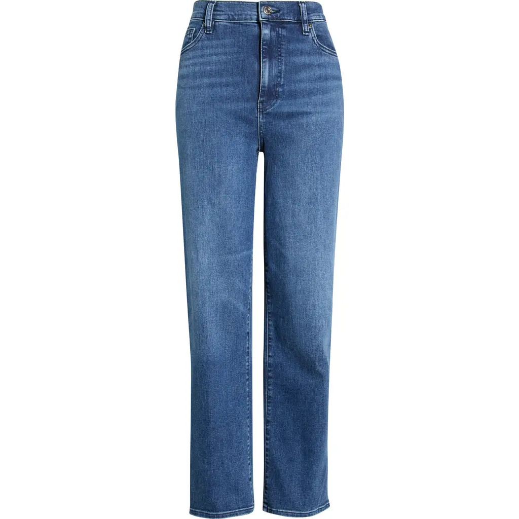FRAME Le Sleek High Waist Ankle Straight Leg Jeans in Ease at Nordstrom, Size 23 | Nordstrom