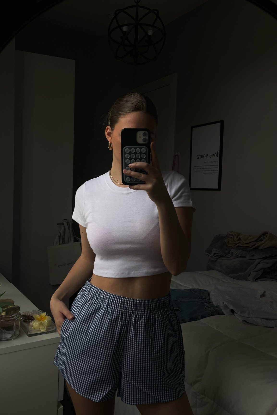 baby tee, pajama shorts, boxer shorts, stripes, outfit inspo

#LTKfindsunder100 #LTKstyletip #LTKswim