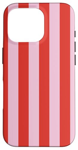 iPhone 16 Pro Red and Pink Stripes. Case | Amazon (US)