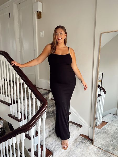 keep or return? 👀🖤 this viral dress immediately caught my attention and I had to try it for myself, sized up to accommodate the bump but otherwise I think true to size. I also removed the pads and prefer my own nipple covers for modesty! Would you try it? Let me know! 🛍️: Sharing the link on stories, my amazon storefront and at CaralynMirand.com


#LTKstyletip #LTKcurves #LTKunder100