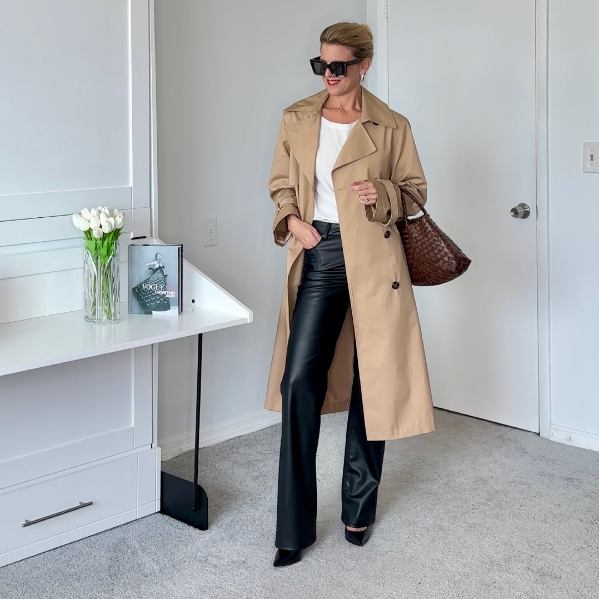 Yesterday when I checked this exact trench coat was sold out.     Amazon had one that is very similar that I linked as well as a few other alternatives.   

Everything else true to size.  

#LTKover40 #LTKSeasonal #LTKfindsunder100